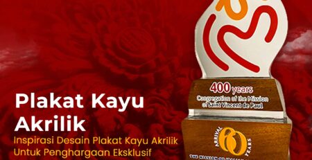 plakat kayu akrilik